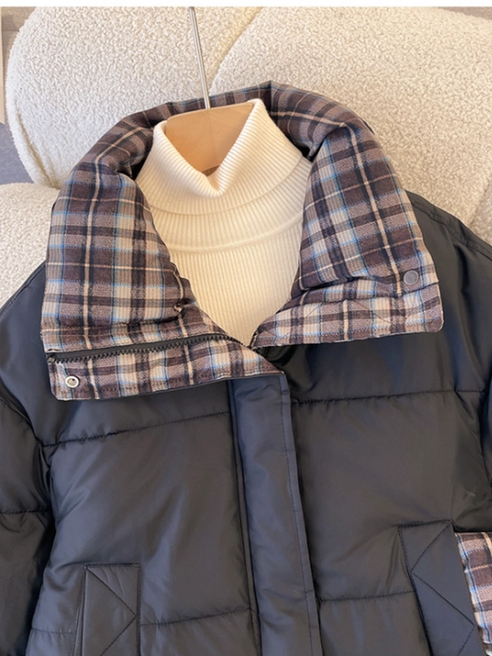 Premium sifat Zamonaviy qishgi ayollar kurtkasi, ayollar uchun puxovik, issiq kurtka