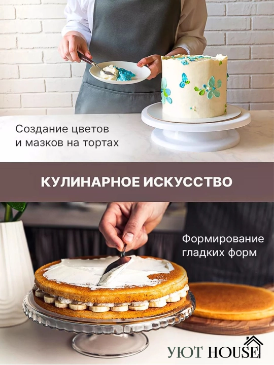 5 ta dona oshxona mastixin spatulalari to‘plami — krem va bezaklar uchun, ijodkorlik uchun