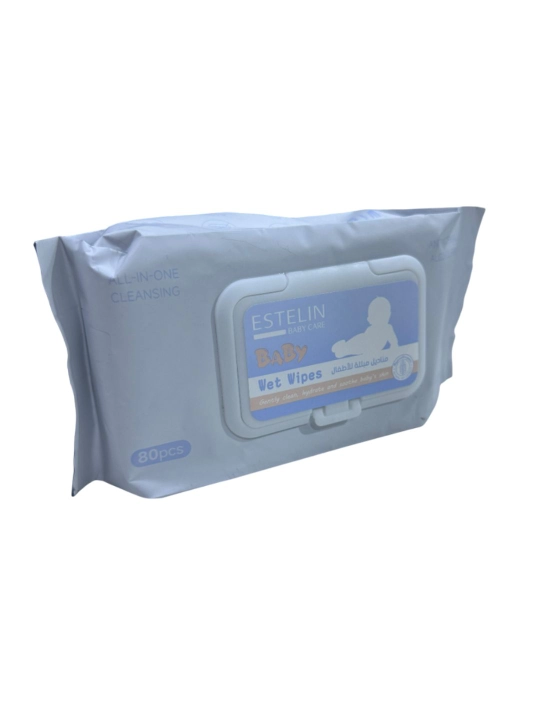 Bolalar uchun nam salfetkalar Estelin Baby Wet Wipes — 80 dona