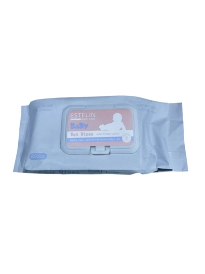 Bolalar uchun nam salfetkalar Estelin Baby Wet Wipes — 80 dona