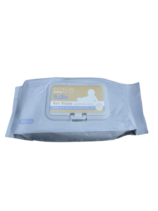 Bolalar uchun nam salfetkalar Estelin Baby Wet Wipes — 80 dona - 