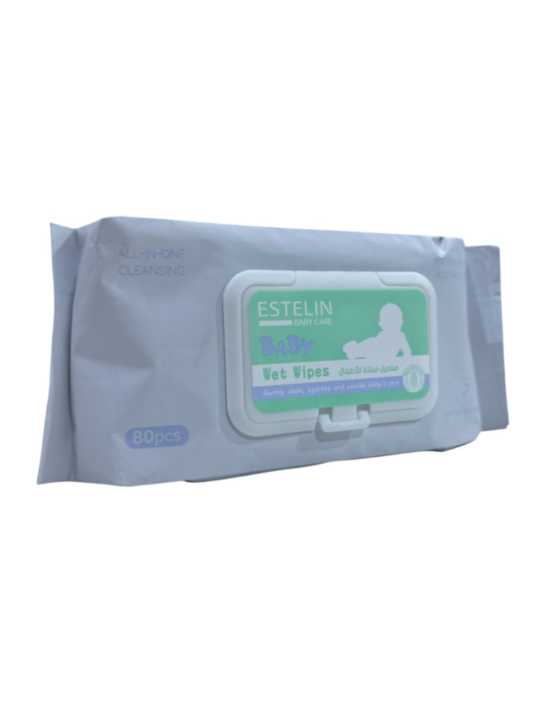Bolalar uchun nam salfetkalar Estelin Baby Wet Wipes — 80 dona