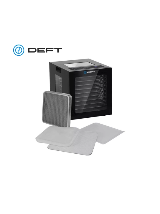 Дегидратор сушилка для фруктов и овощей DEFT DTFD1008B, 8 поддонов