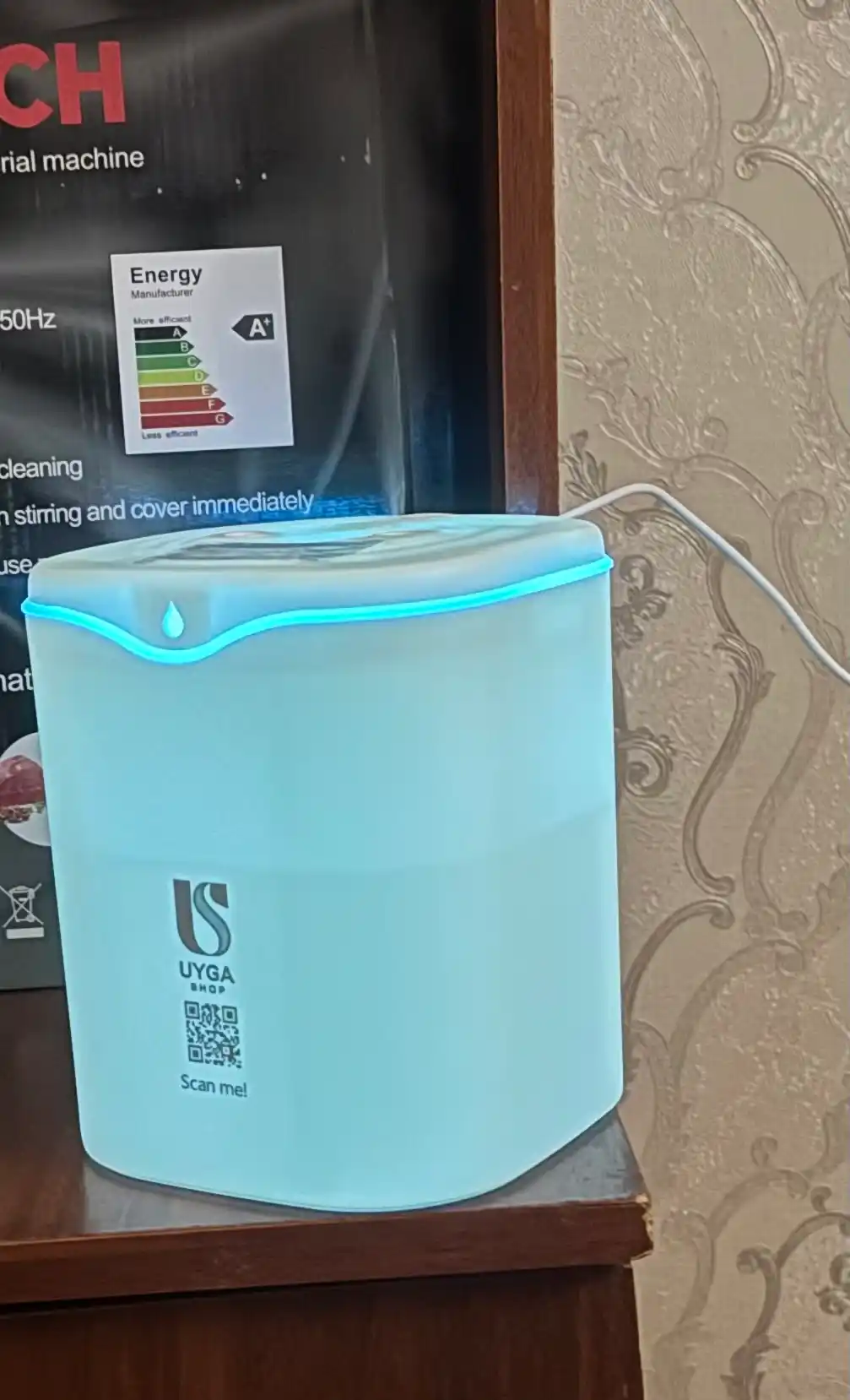Увлажнитель воздуха с лампой для стола Humidifier для офиса и автомобиля