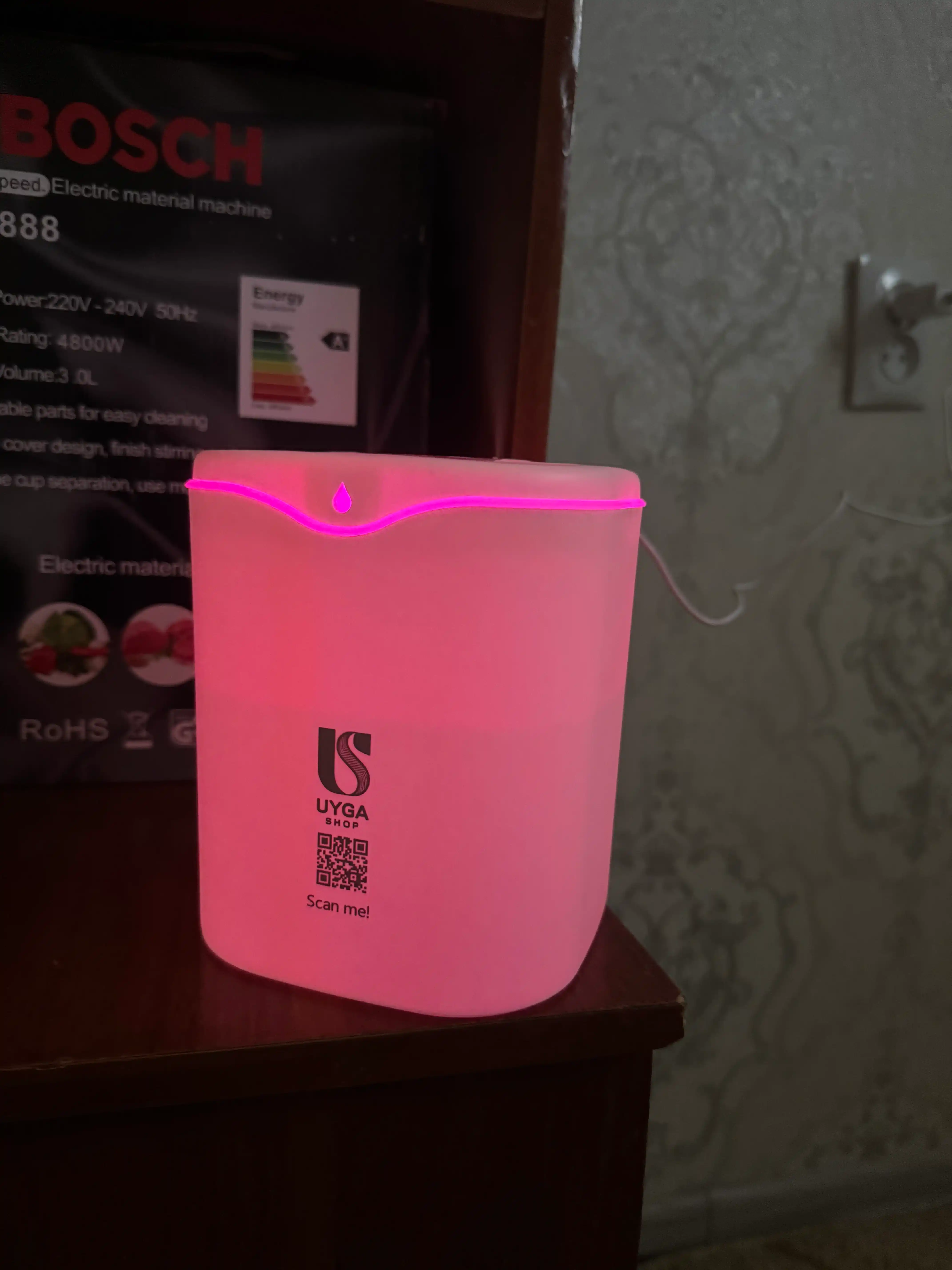 Увлажнитель воздуха с лампой для стола Humidifier для офиса и автомобиля