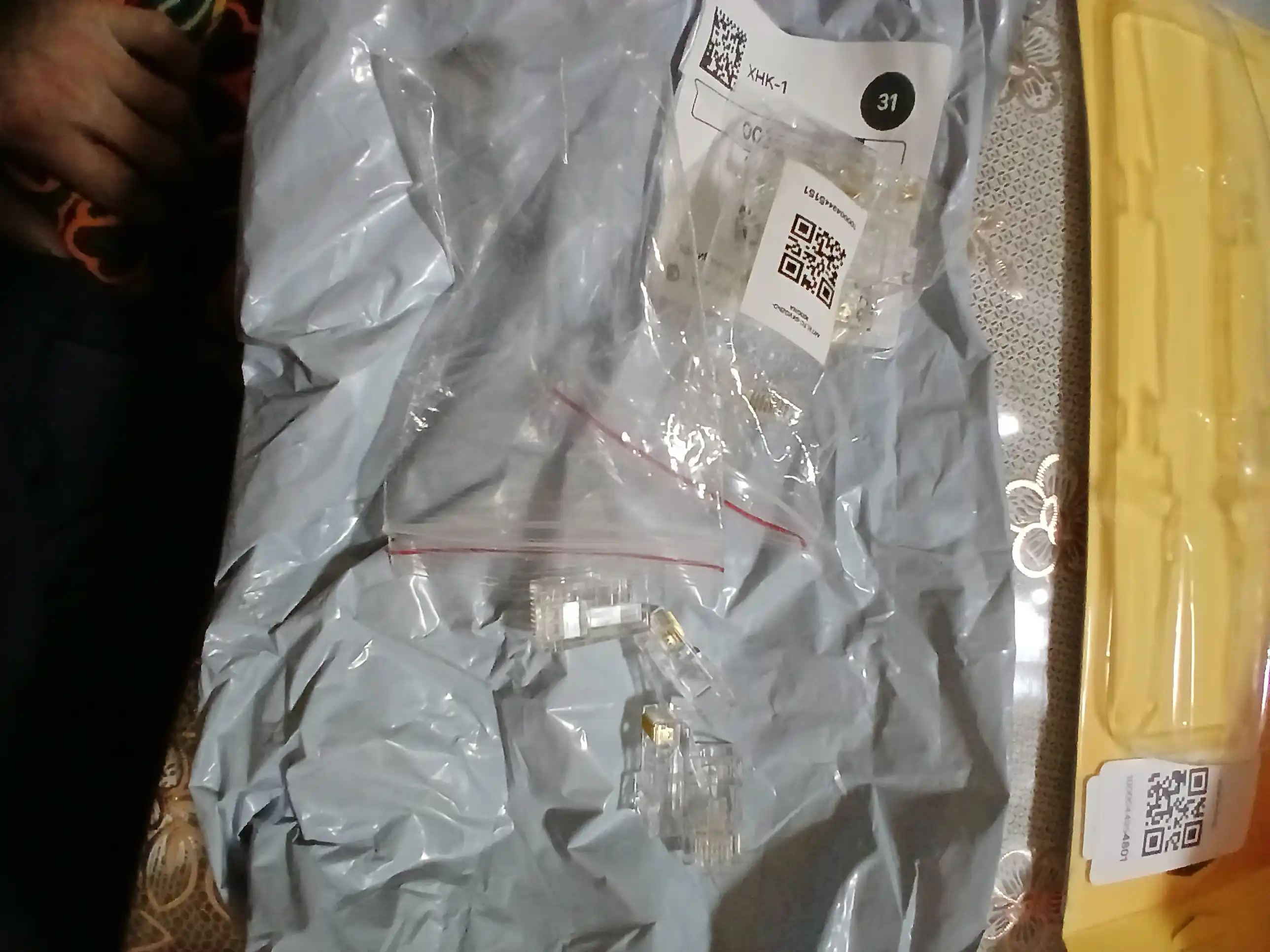 Коннектор RJ45 Cat6 со сквозным отверстием сквозной категория, 6 для витой пары
