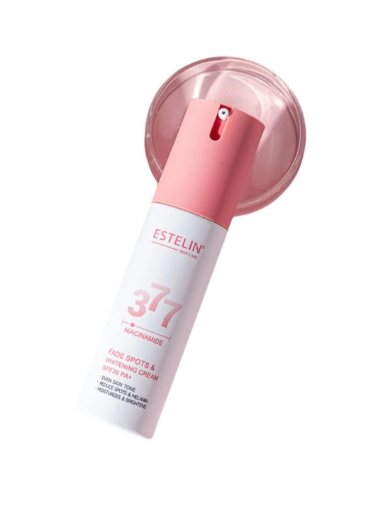 Yuz uchun quyosh nuridan krem Estelin Niacinamide Fade Spots & Whitening Cream SPF30, 60 g - 
