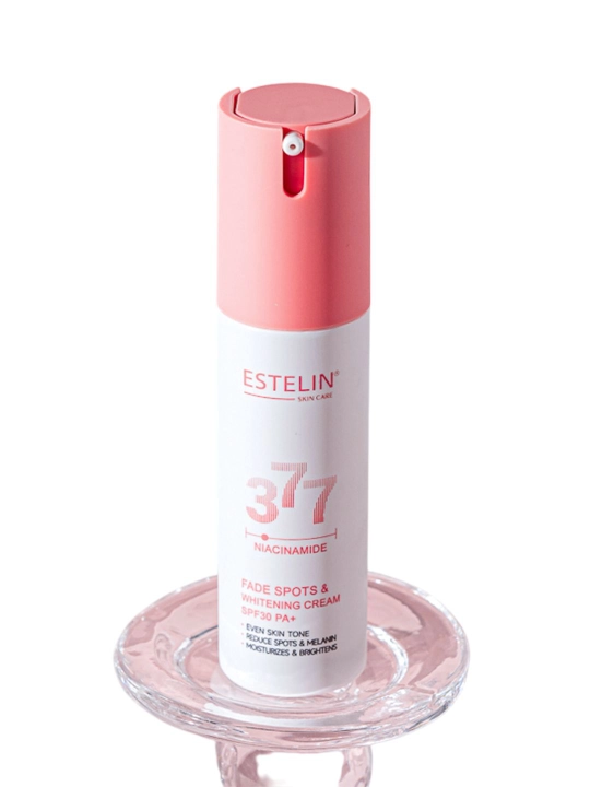 Yuz uchun quyosh nuridan krem Estelin Niacinamide Fade Spots & Whitening Cream SPF30, 60 g