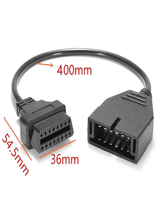 OBD2 16 pin GM 12 pin diagnostika adapteri, avtoskaner uchun adapter