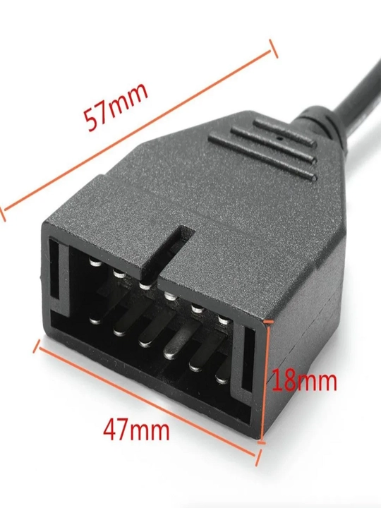 OBD2 16 pin GM 12 pin diagnostika adapteri, avtoskaner uchun adapter
