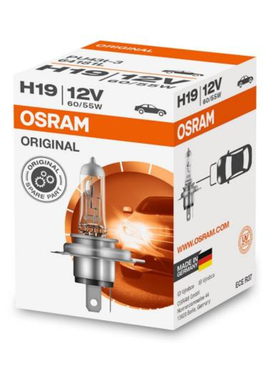 OSRAM H7 12V 55W 64210  Галогенная лампа фары Nexia2,Gentra,Malibu, Onix, Tracker, Captiva