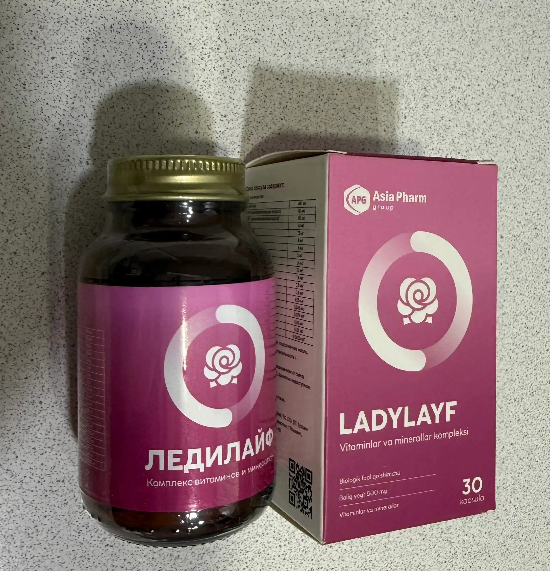 Ledilayf – omega-3, foliy kislotasi va ayollar uchun vitaminlar, 30 kapsula