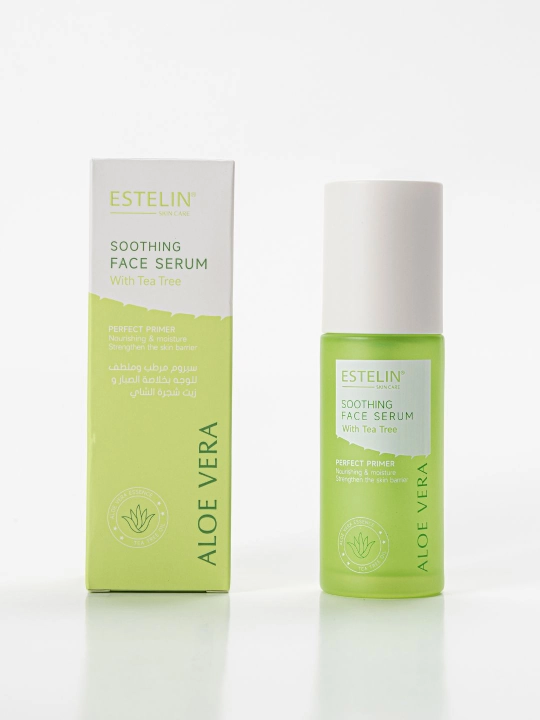 Yuz uchun zardob Aloe Vera bilan, Estelin Aloe Vera Soothing Face Serum yuz serumi, 50 ml