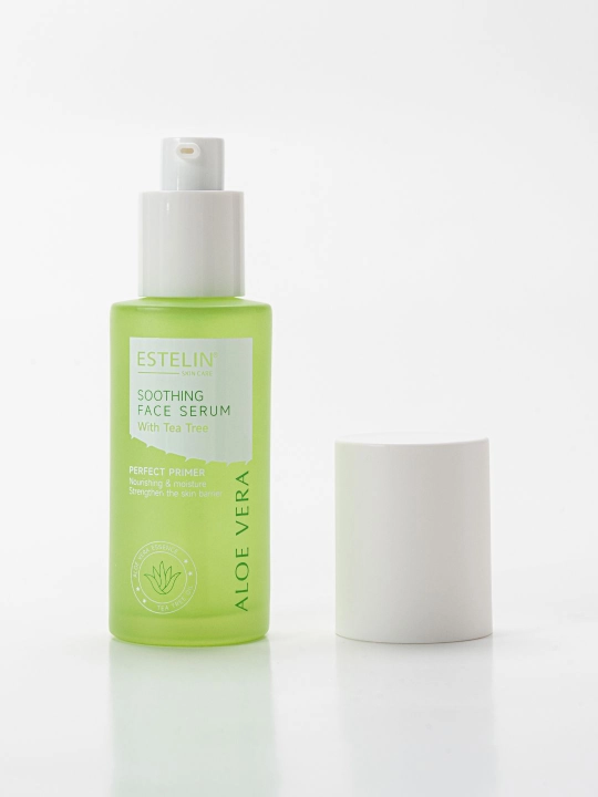 Yuz uchun zardob Aloe Vera bilan, Estelin Aloe Vera Soothing Face Serum yuz serumi, 50 ml