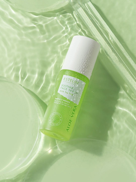 Yuz uchun zardob Aloe Vera bilan, Estelin Aloe Vera Soothing Face Serum yuz serumi, 50 ml - 