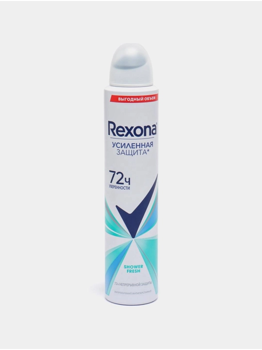Ayollar uchun dezodorant Rexona Shower Fresh, 200 ml, 72 soat, xushbo'y hid bilan: dushning yangiligi