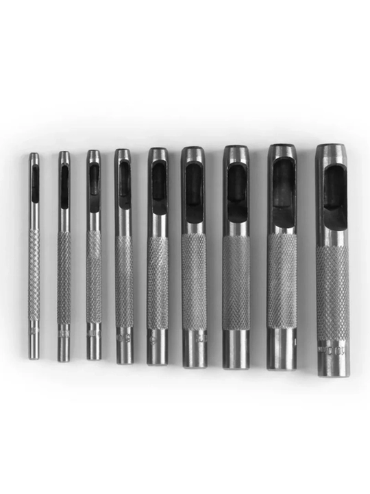 Набор круглых пробойников для кожи (3mm - 12mm)