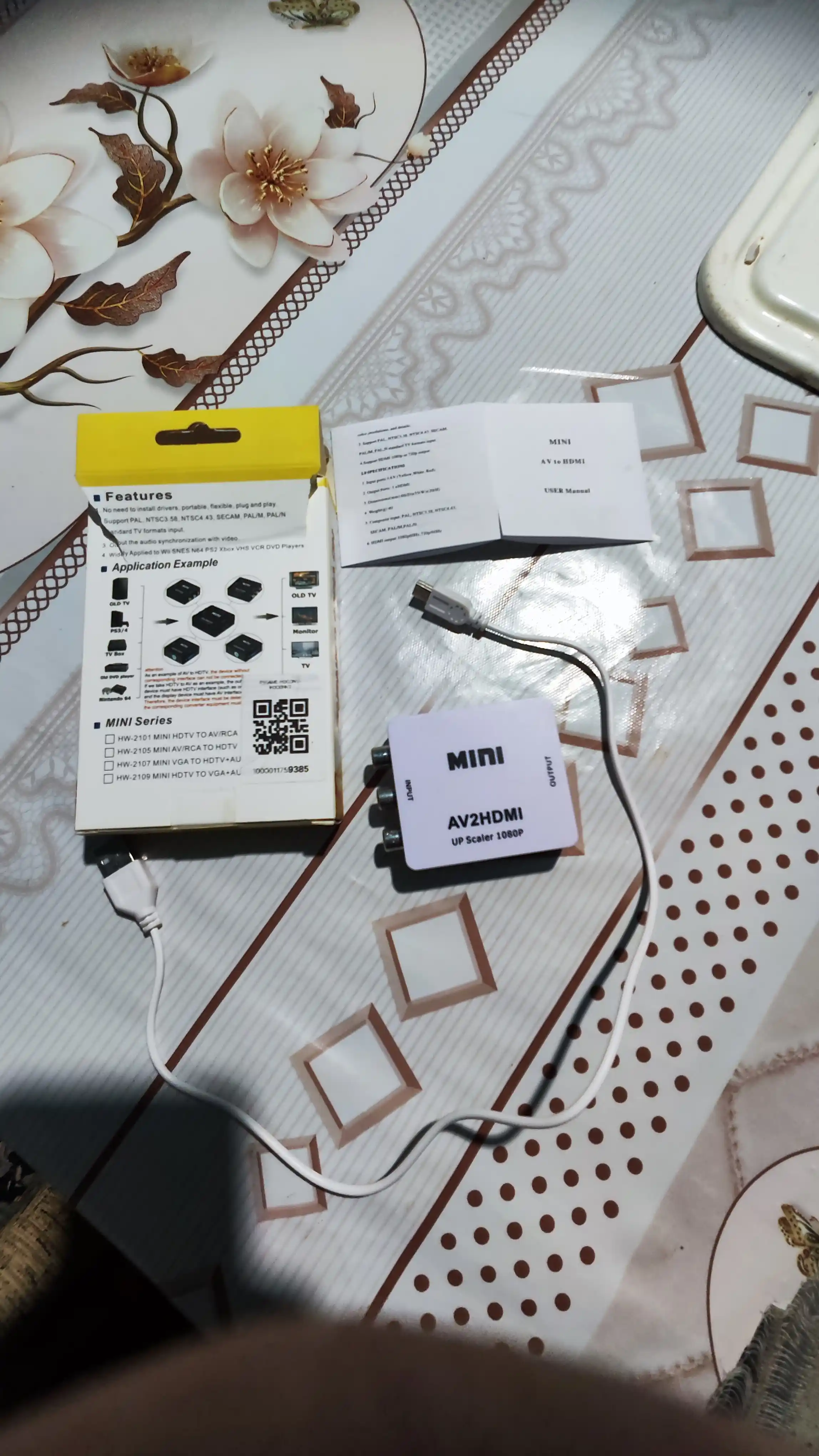 HDMI ↔️ AV (RCA) konverter, Video adapter TV va qurilmalar uchun