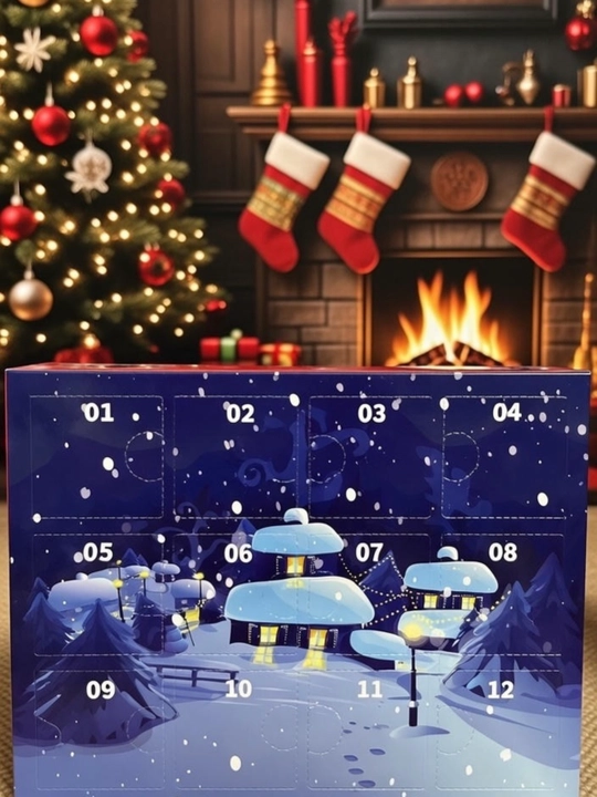 Yangi yil «Merry Christmas» advent-kalendar ( 3D konstruktor)