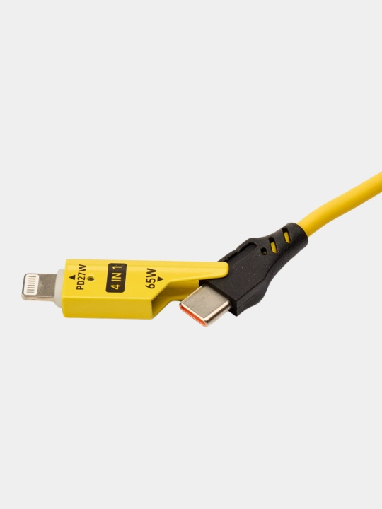 Universal 3 in 1 kabel, iPhone, Micro USB, Type-C, USB-A, zaryadlovchi kabeli