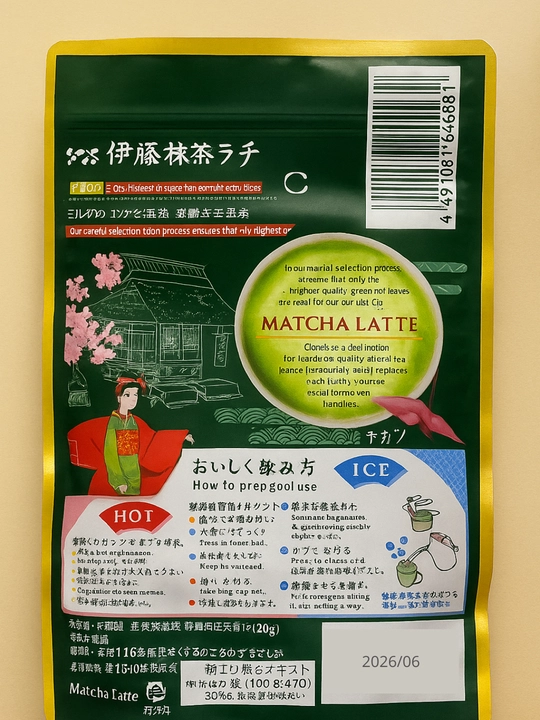 Матча латте, японский матча латте, 180 гр