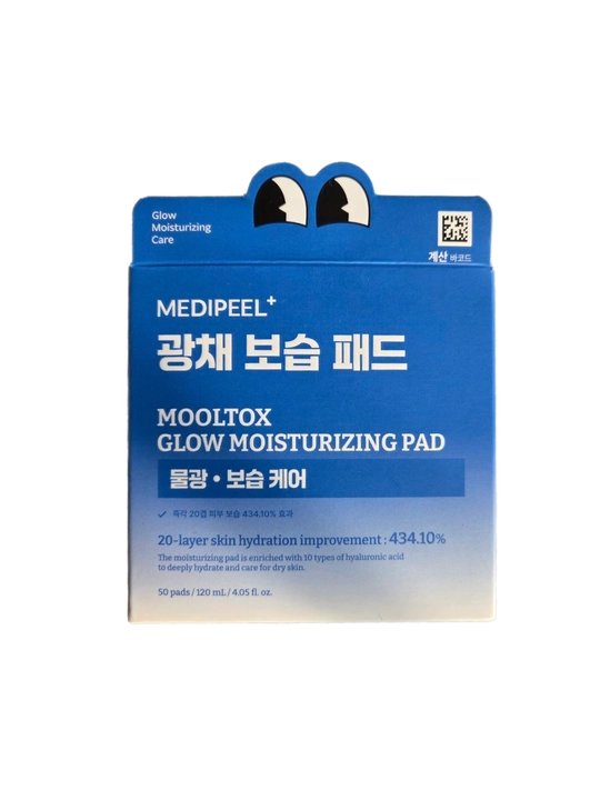 Yuz uchun pilling-pedlar MOOLTOX GLOW MOISTURIZING PAD