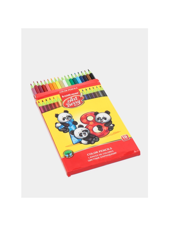 Rangli qalamlar ErichKrause ArtBerry, 18 rang, 46429 + точилка в подарок
