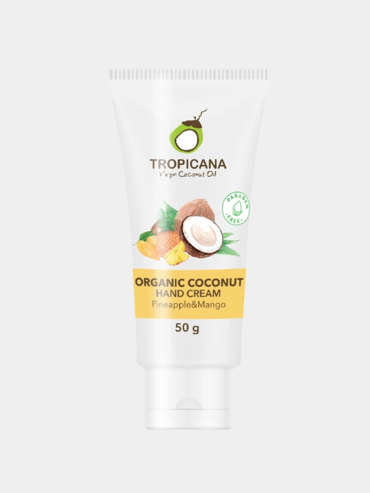 Кокосовый крем для рук Tropicana, без парабенов, 50 гр, 3 аромата