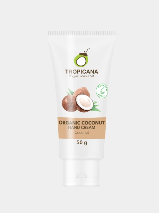 Кокосовый крем для рук Tropicana, без парабенов, 50 гр, 3 аромата
