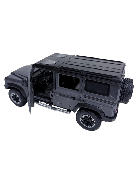Land Rover Defender Grenadier 1:24 — tutun effekti bilan metall model - 
