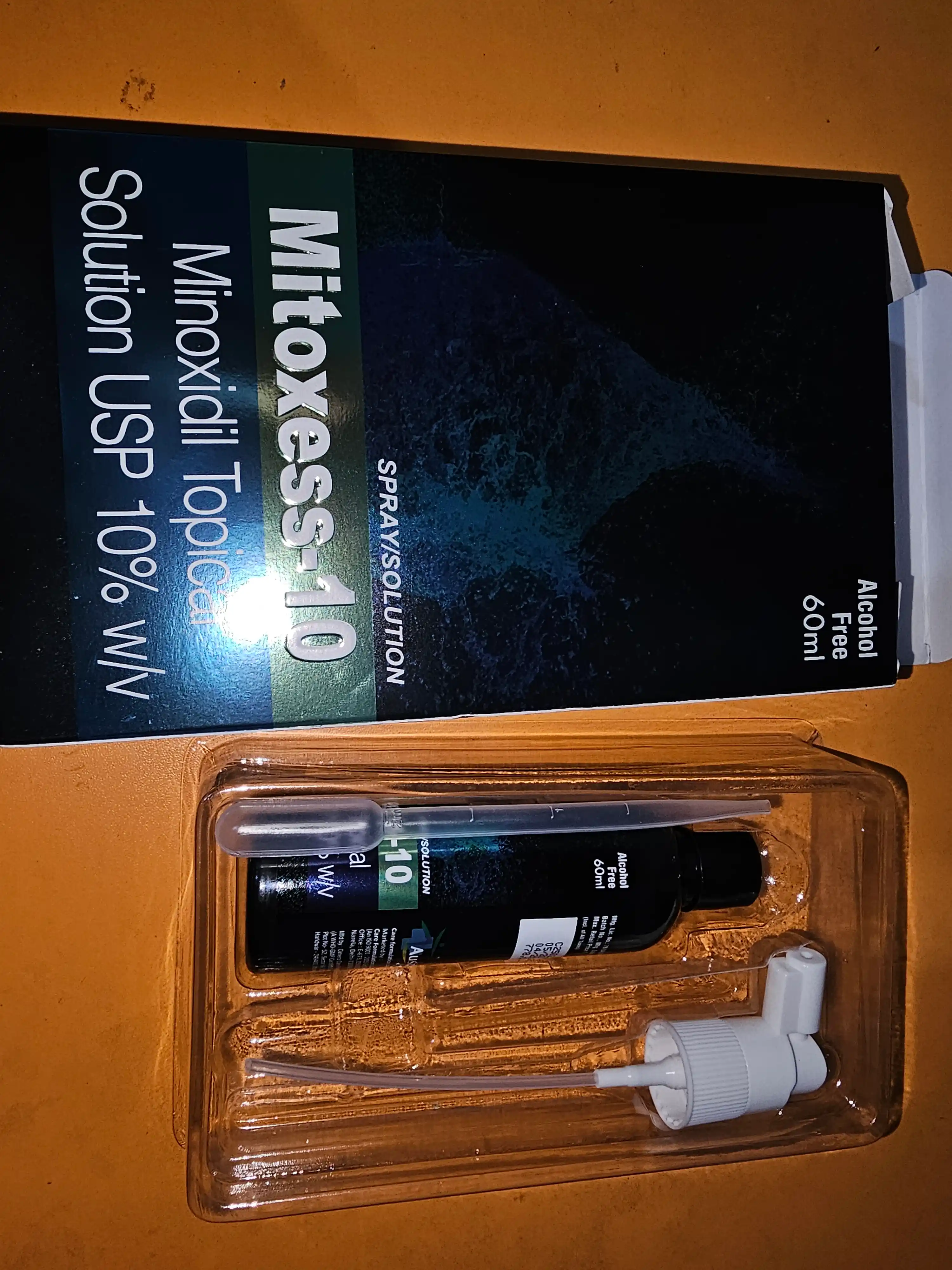 Миноксидил 10 Mitoxess Minoxidil Topical Solution USP, для роста волос и бороды, 60 мл