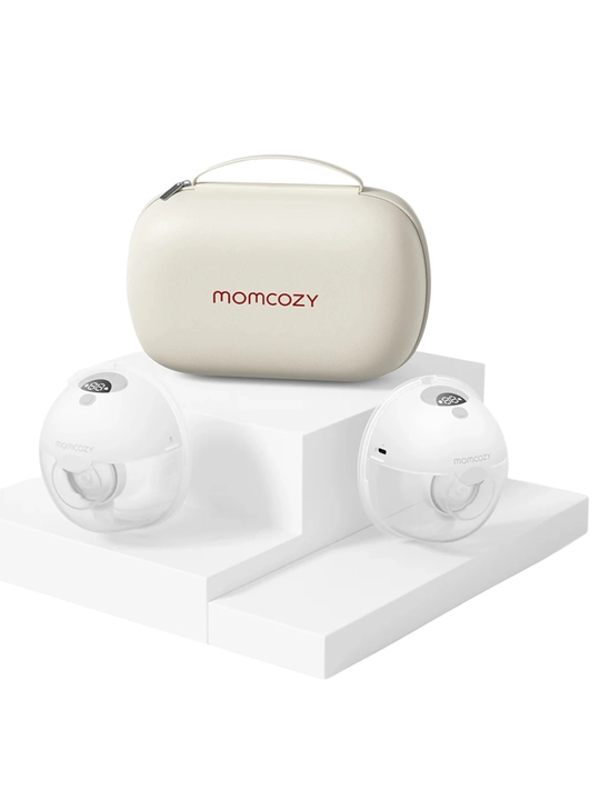 Momcozy M5 двойной молокоотсос — бесшумный, носимый, 3 режима, 9 уровней, 24 мм, Gray