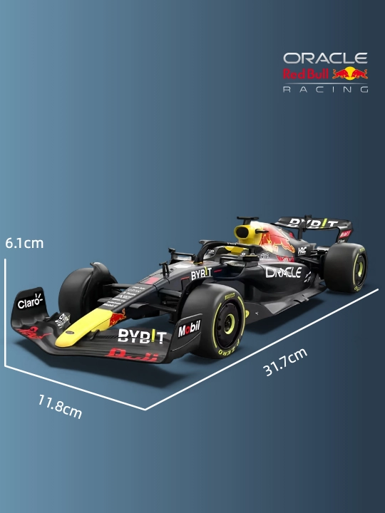 Masofadan boshqariladigan elektr Formula-1 RedBull 1:18 poyga modeli