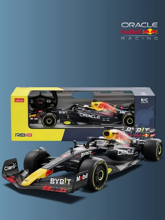 Masofadan boshqariladigan elektr Formula-1 RedBull 1:18 poyga modeli
