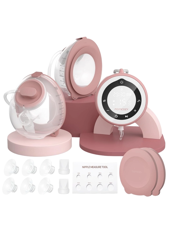 Momcozy V1 Pro — двойной hands-free молокоотсос, 15 уровней, 230 мл - 