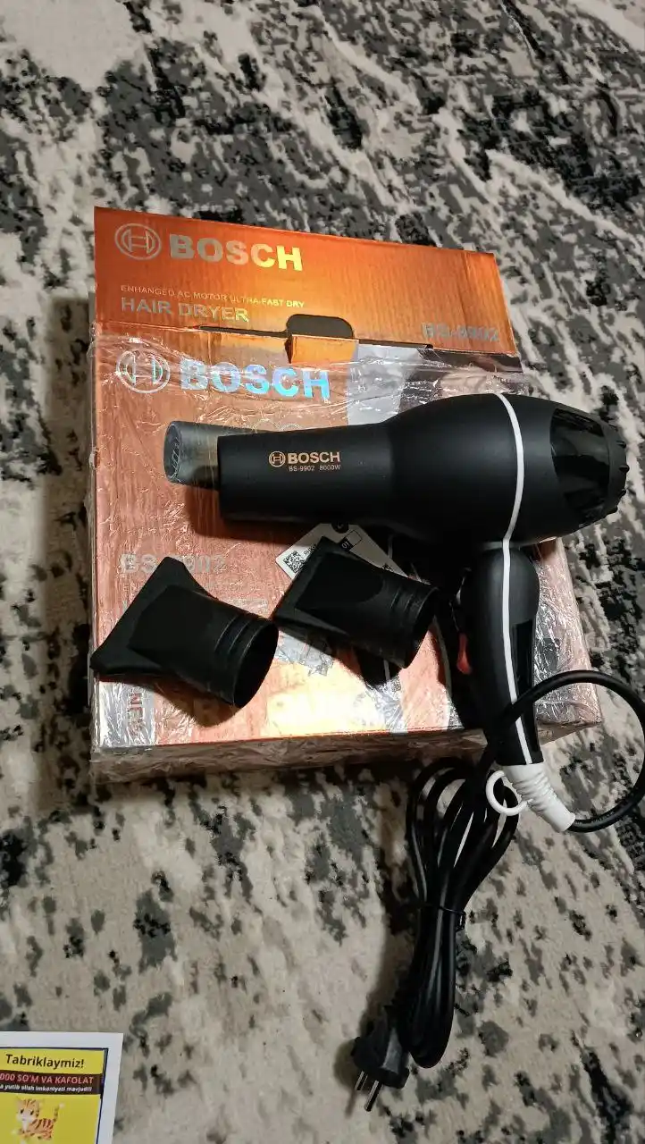 Professional soch quritgich BS-9900, quritish va turmaklash uchun