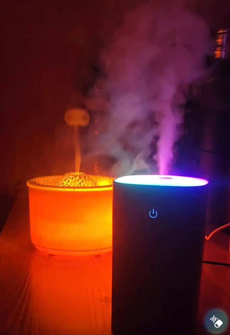 Aromadiffuzor “Vulkan” — havo namlagich yorug‘lik effektli