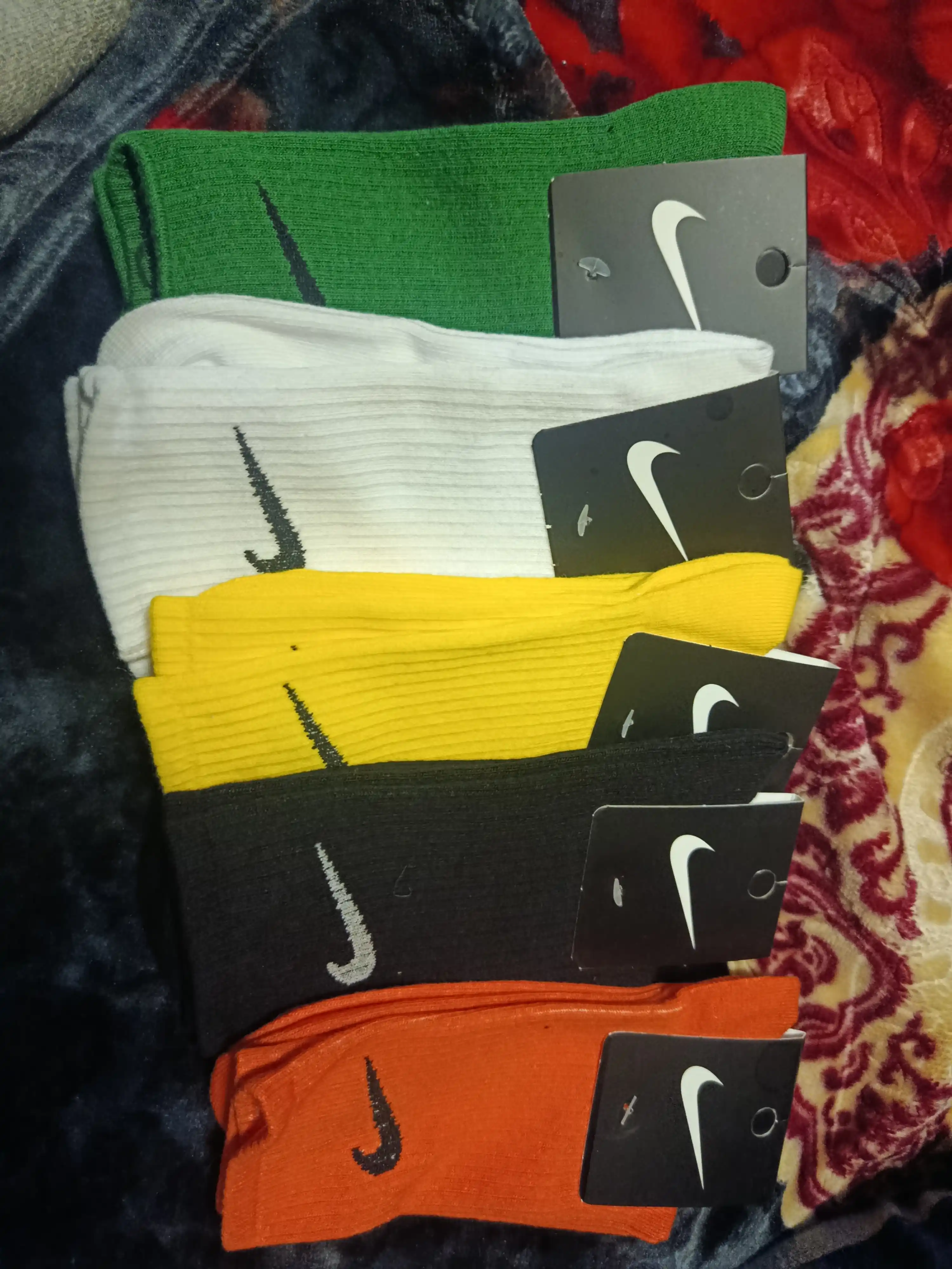 Rangli uzun sport paypoqlar, Nike, 5 talik to'plam 40 -44 36-38