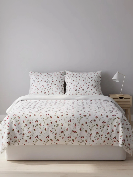 Yotoq jildi to'plami paxta satin - ikki kishilik: 220x220 - 