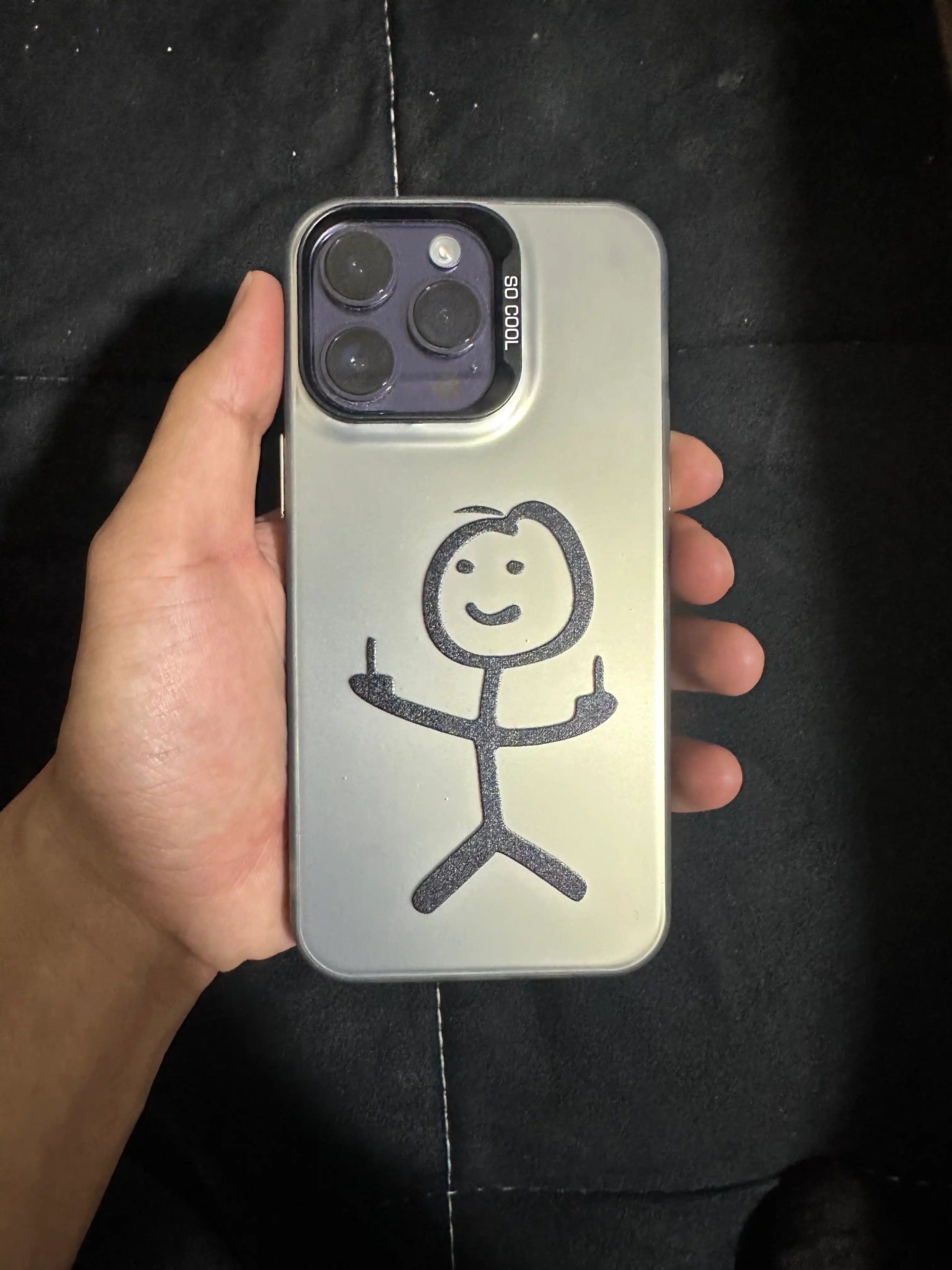 IPhone uchun kreativ dizayndagi himoya g'ilof —  13, 14, 15, 16, 17