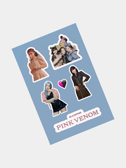 Наклейки Blackpink с Jisoo, Jennie, Rosé и Lisa — яркие и стильные. Наклейки стикеры — STICKVS-БЛЭКП1-ЗЕЛЕН