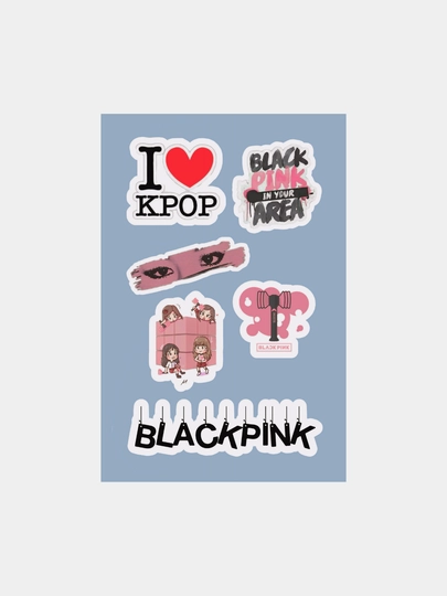 Наклейки Blackpink с Jisoo, Jennie, Rosé и Lisa — яркие и стильные. Наклейки стикеры — STICKVS-БЛЭКП1-МАНГО