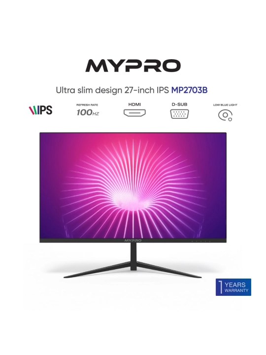 MYPRO 27 MP2703B 100HZ IPS monitori, IPS va 100 Gts chastotali 27 dyuym - 