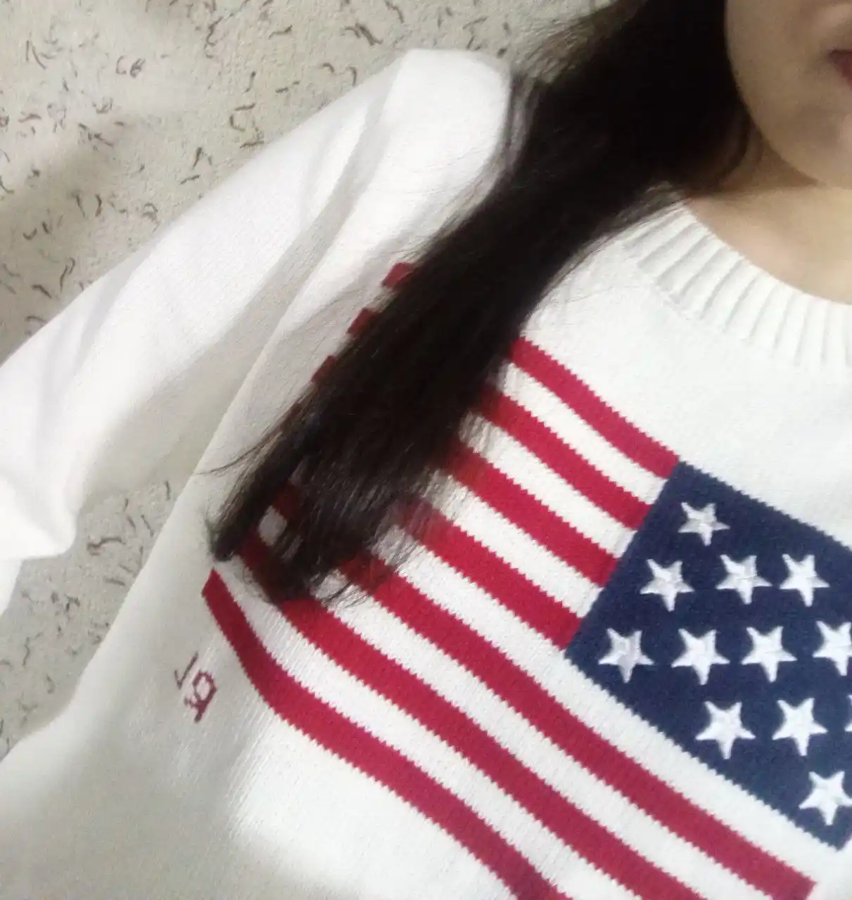 Женский свитер с американским флагом от Polo Ralph Lauren