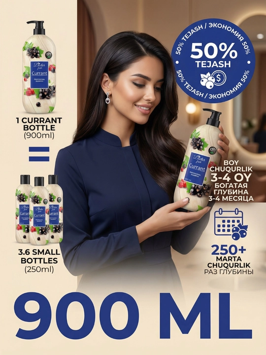 Doctor Fresh Professional Шампунь, с натуральными экстрактами, 900 мл