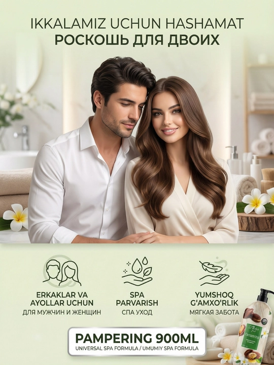 Doctor Fresh Professional shampun, tabiiy ekstraktlar bilan, 900 ml