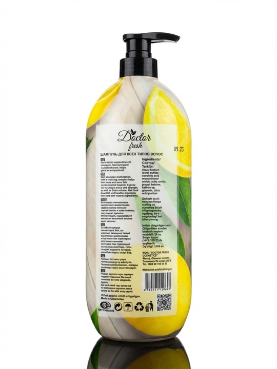 Doctor Fresh Professional shampun, tabiiy ekstraktlar bilan, 900 ml