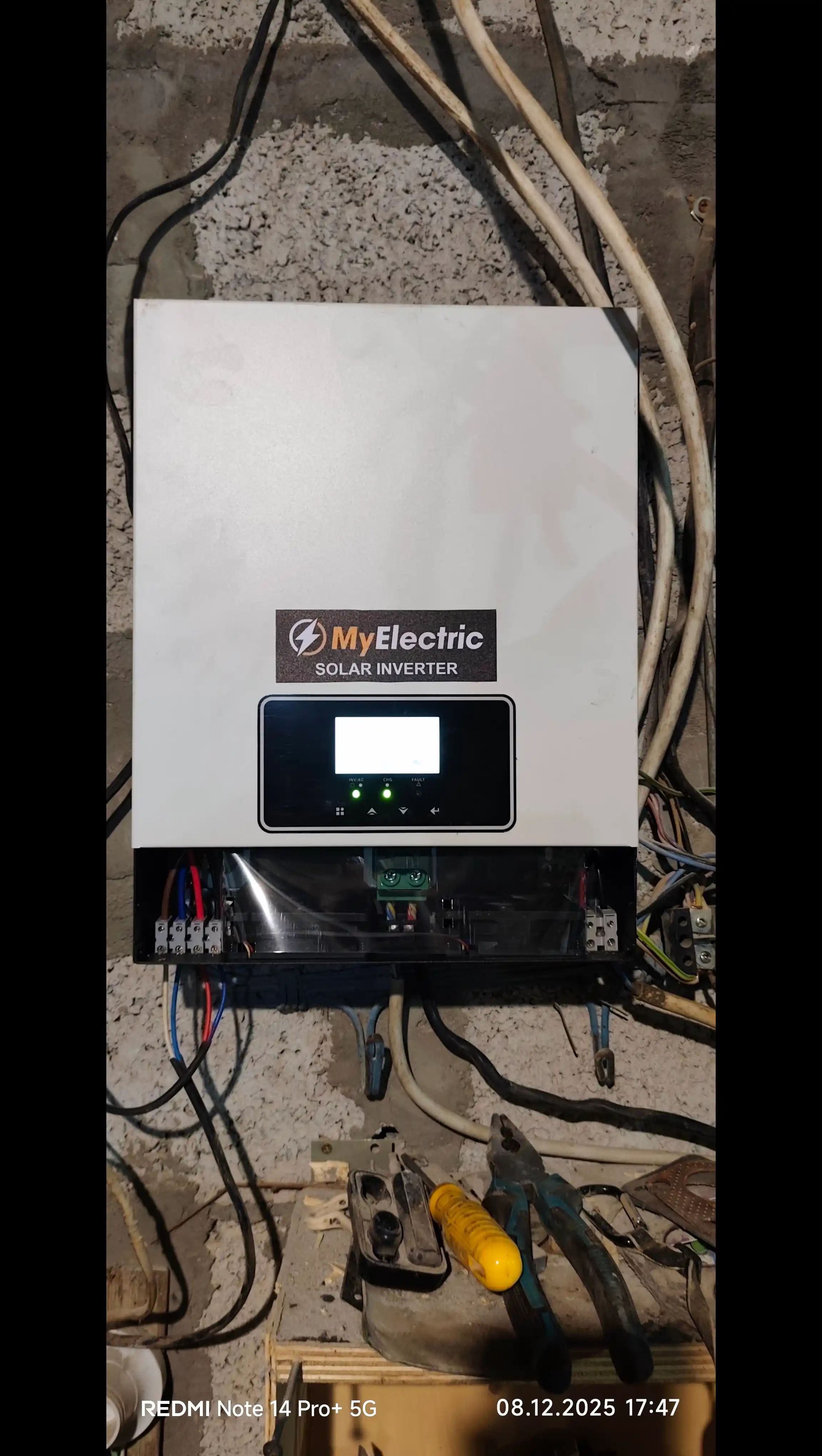 Invertor gibrid 1-10,2 kvt, Sinus quyoshli uzluksiz quvvat manbai, uy, ofis va dacha uchun