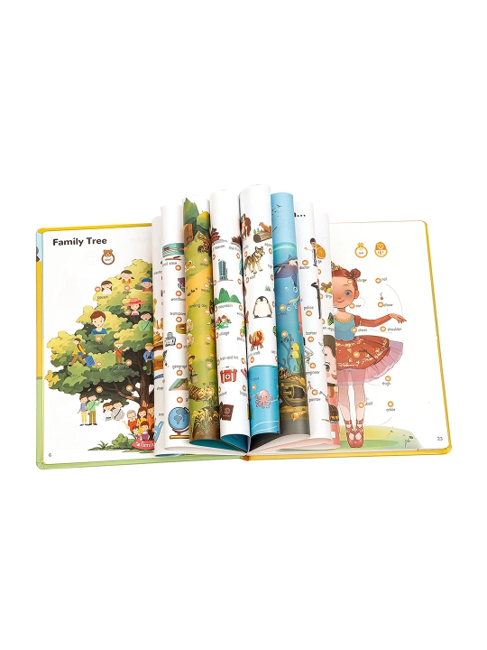 Детская говорящая обучающая книга 500 слов. sound book