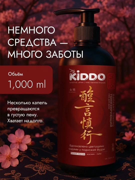 Парфюмированный гель для душа KIDDO, 1000 мл